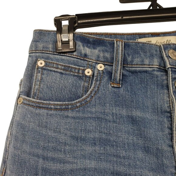 Madewell Wide Leg Crop Womens Jeans 27 Button Fly Raw Hem - Picture 3 of 10